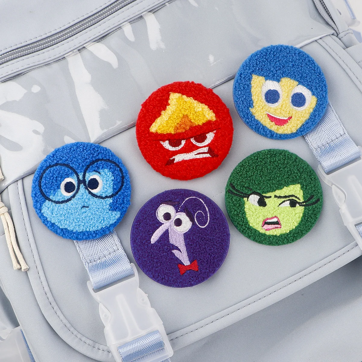 Funny Cartoon Button Pins Tinplate Brooch Towel Embroidery Lapel Badges for Clothes Bags Backpacks Briefcase Accessories Gift