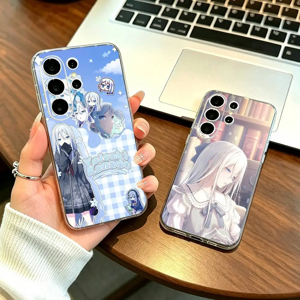 PROJECT S-SEKAI K-Kanade Yoisaki Phone Case Transparent Silicone Soft For Samsung S25,S24,S21,S22,S23,S30,Ultra,S20,Plus,Fe