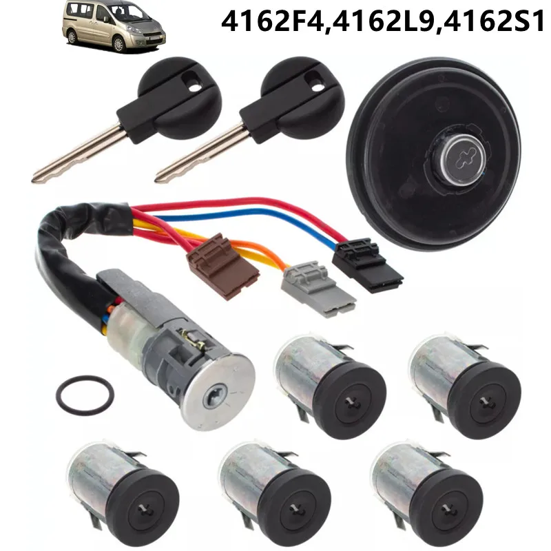 Car Lock Cylinder Set Ignition Barrel switch For CITROEN Jumpy 1995-2006 FIAT Scudo 1995-2006 PEUGEOT Expert 1995-2006 4162F4