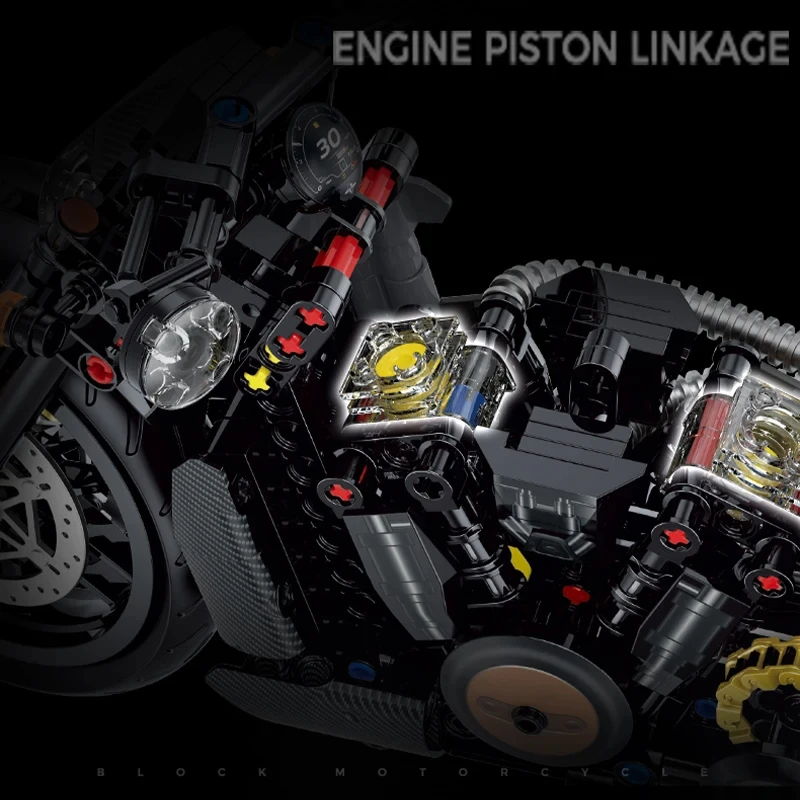 Nieuwe Stijl Motorfiets Bouwstenen Stenen Duke Harleys Motorlocomotief Racer Assembleren Model Voertuig Speelgoed Voor Kid Cadeau