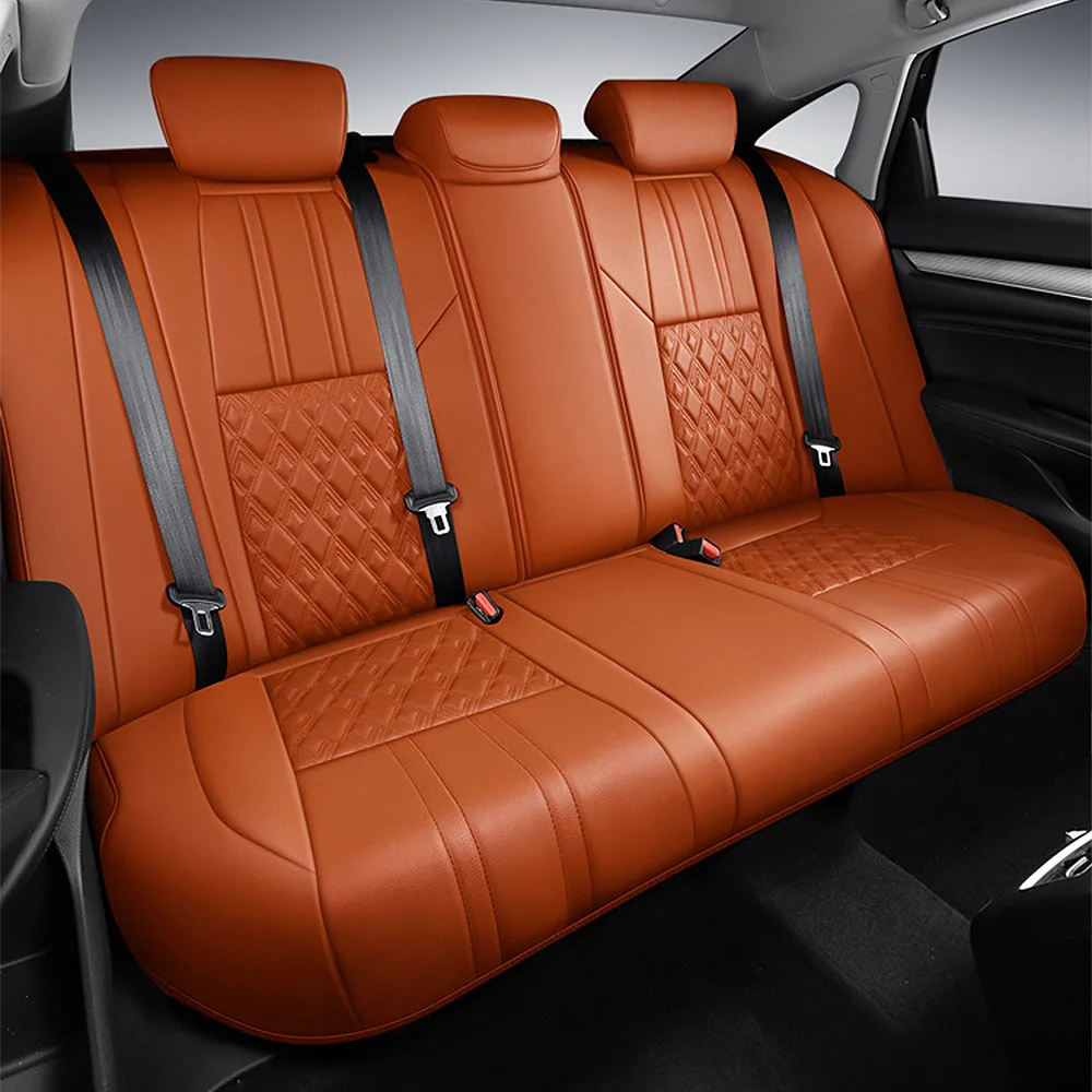 For Honda Accord X 2017 2018 2019 2020 2021 2022 Full Surrounded Faux Leather Custom Fitted Car Seat Covers Interior Accessories