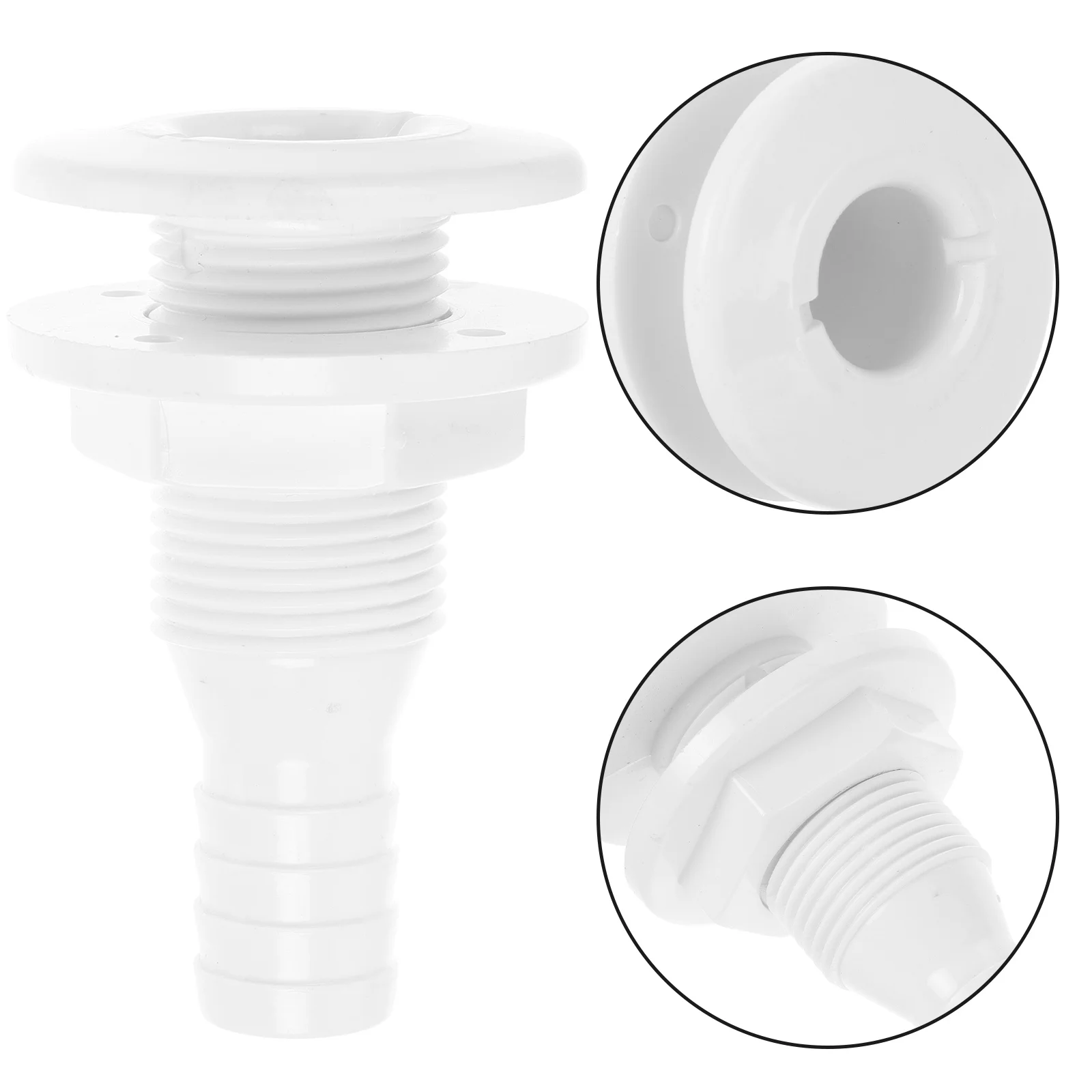 

Bilge Drain Boat Yacht Plug Scrubber Flush Fitting Plastic Water Outlet Deck Abs Floor Valve
