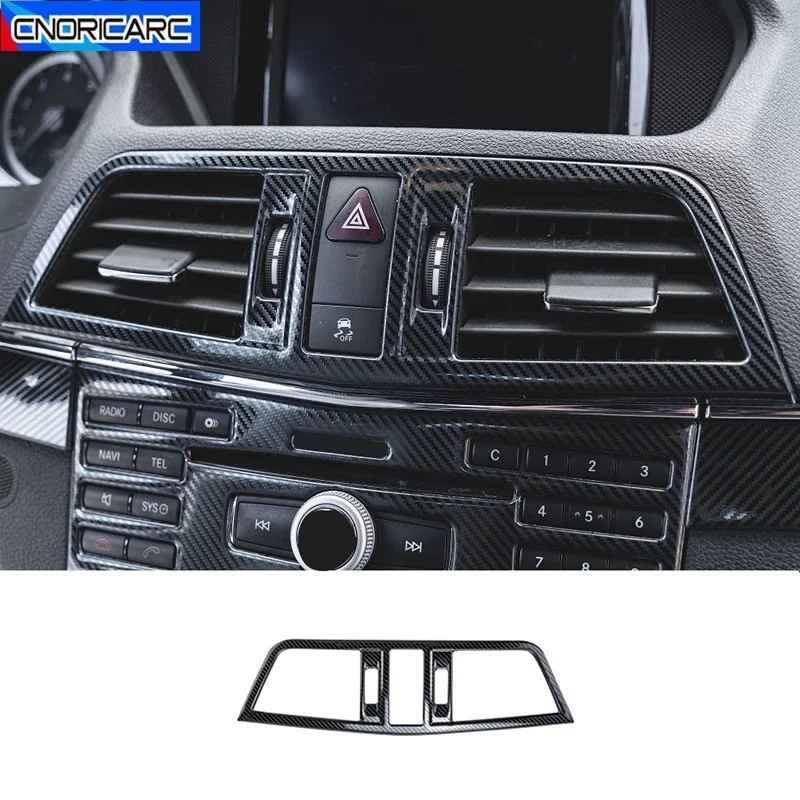 

Car Center Console Air Conditioner Frame Decoration Sticker For Mercedes Benz E Class Coupe W207 C207 2009-13 Carbon Fiber Color