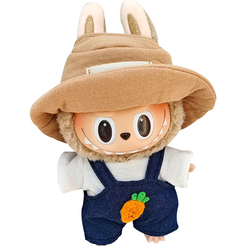 สําหรับ Labubu ผ้าชุดตุ๊กตาเปลี่ยน Overalls ชุดสะสมกล่องตาบอด Series เด็กบทบาทเล่นตุ๊กตาแฟชั่นเสื้อผ้า