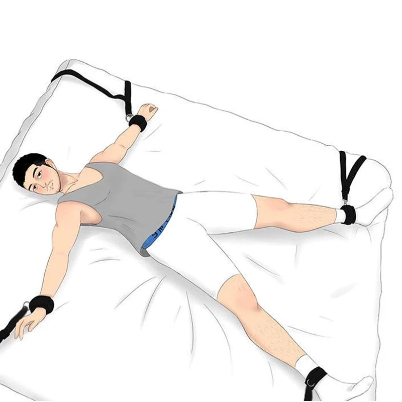 Bdsm Bondage Straps Bed Sm Games Handcuffs Ankle Cuff Restraints Fetish Slave Sex Toys For Couples Erotic Sex Products