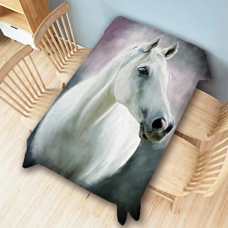 Horse Zebra Large Size Wall Tapestry Water Resistant Cotton Linen Table Cloth Furniture Cover Modern Home Decoration Desk Cover