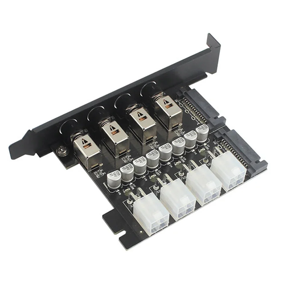4-Port HDD SSD Power Switch Controlle​r Hard Disk Management System HDD Power Switch Hard Drive Selector SATA Drive Switcher
