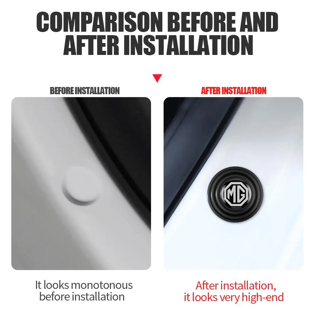 ل موريس المرآب MG MG5 MG3 MG4 MG6 EV X-Power Hector GT HS باب السيارة عازلة المضادة للصدمات حامي غطاء الوسادة ملصق الملحقات #6