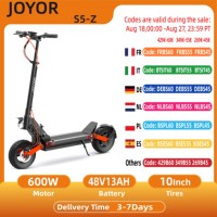JOYOR S5Z Electric Scooter 600W Motor City e-Scooter 48V 13Ah Adjustable heights folk Scooter Adult 10 * Inches Tires