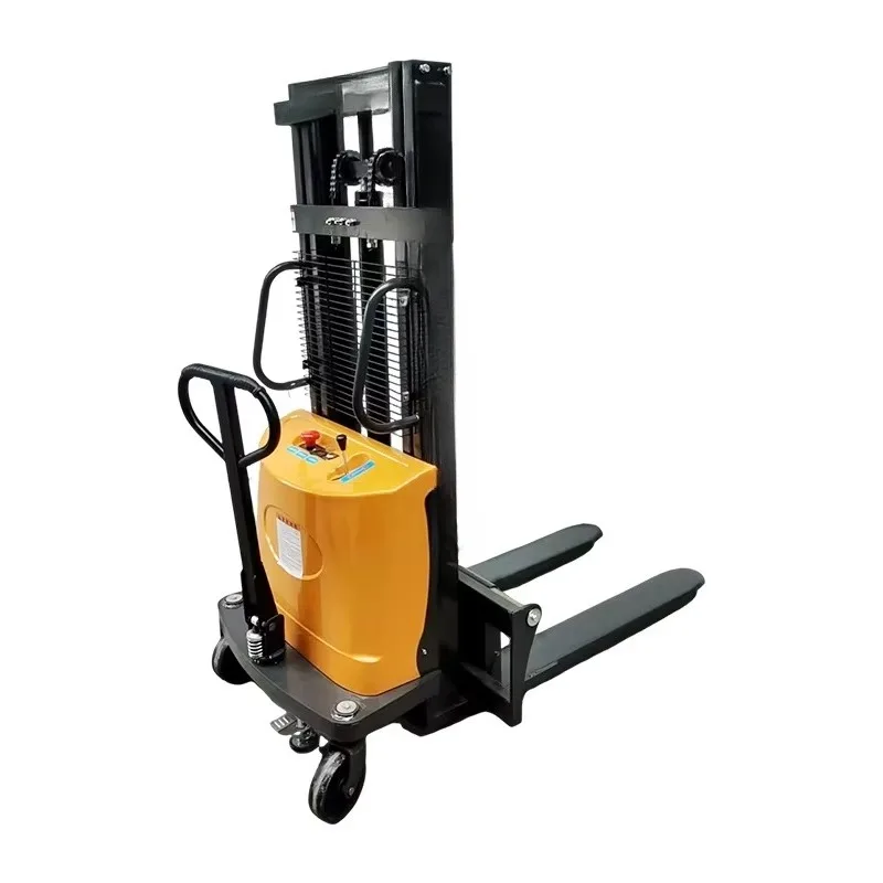 Semi-Electric Montacagas Retail Low Price Rough Terrain Distribution Center Cross Leg