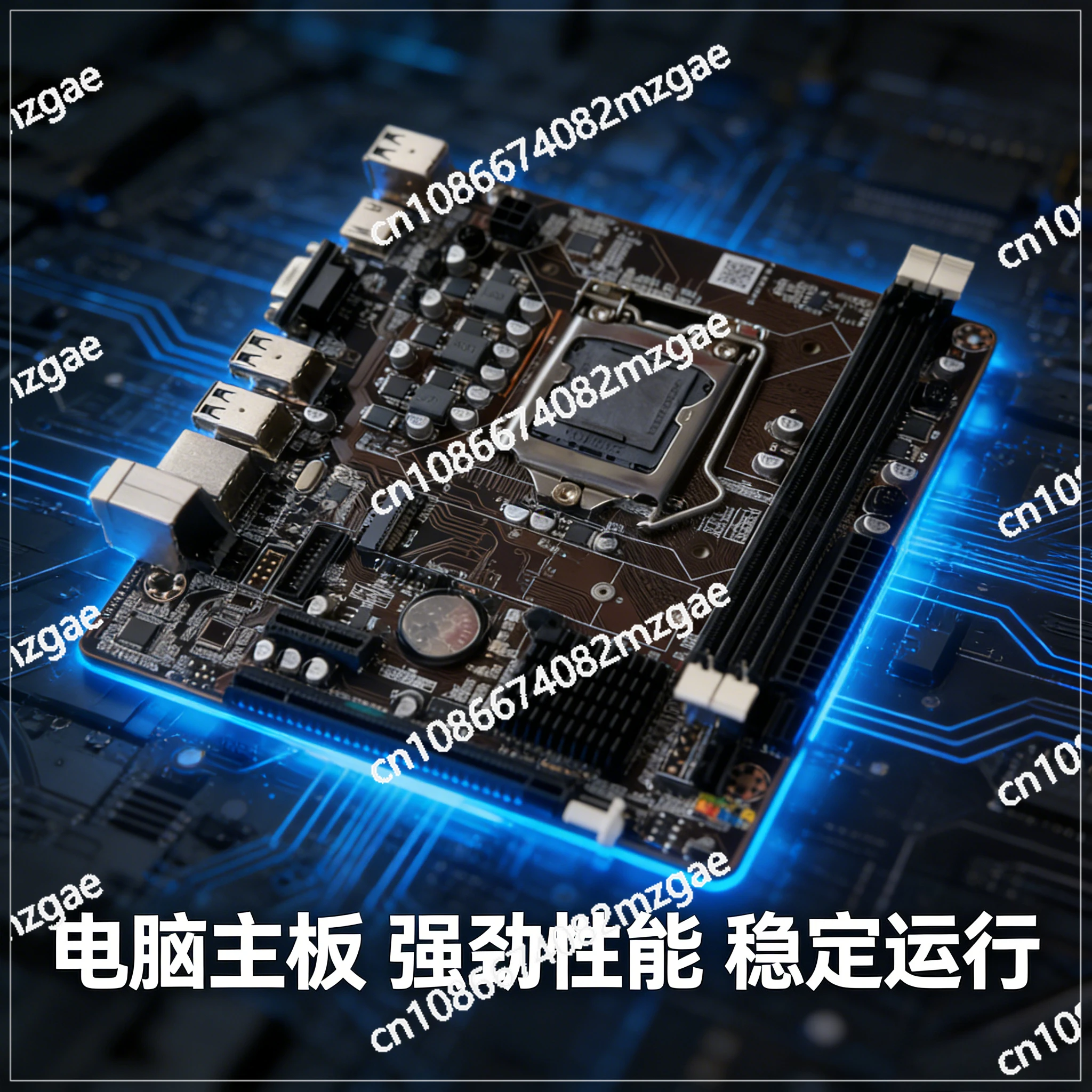 H61 LGA 1155 Desktop Motherboard DDR3, Compatible with Intel I3 I5 Dual & Quad Core Processors