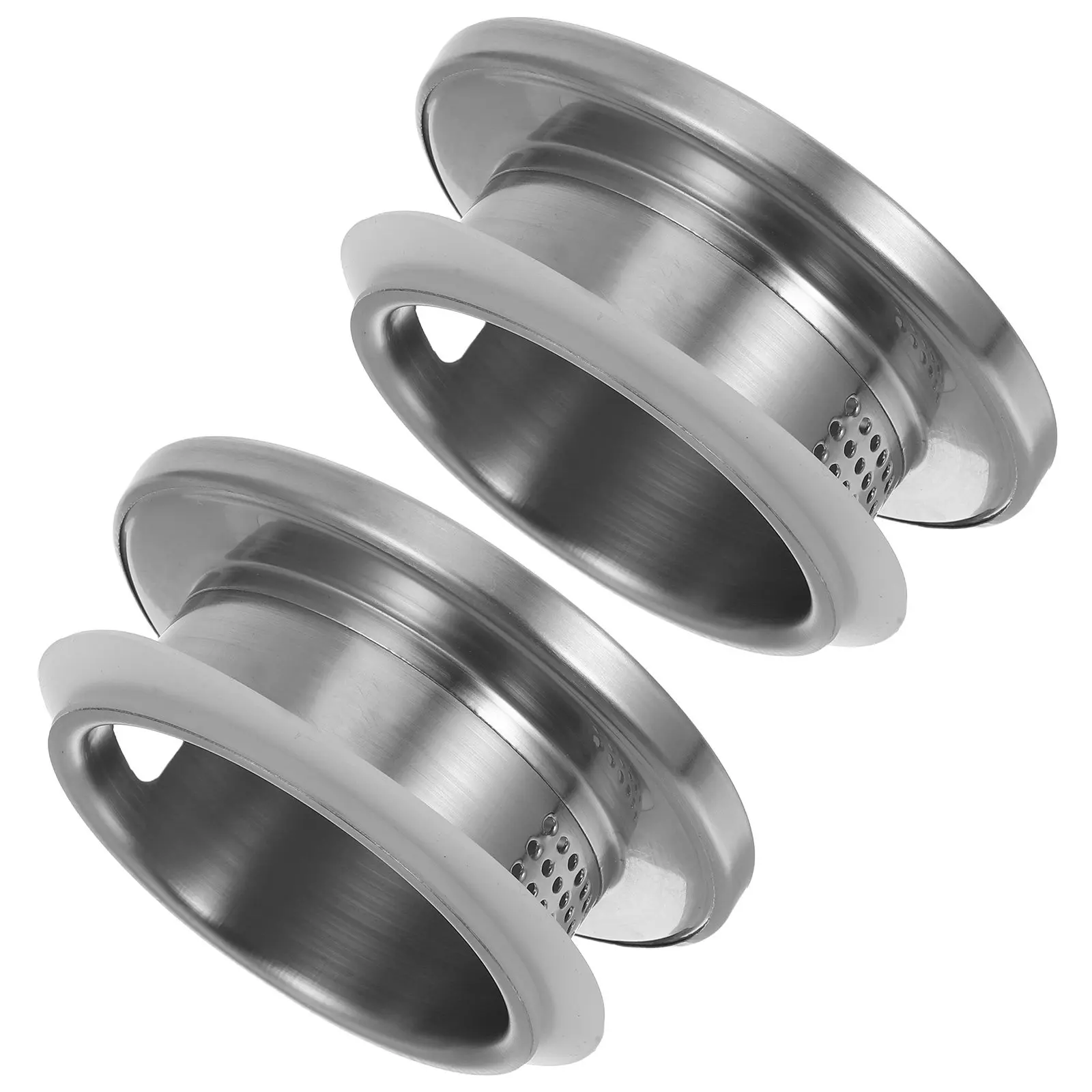2Pcs Strainer Lid Pitcher Cover Stainless Steel Filtering Jug Lid Double Outlet Household Kitchen Tea Filter Accessories