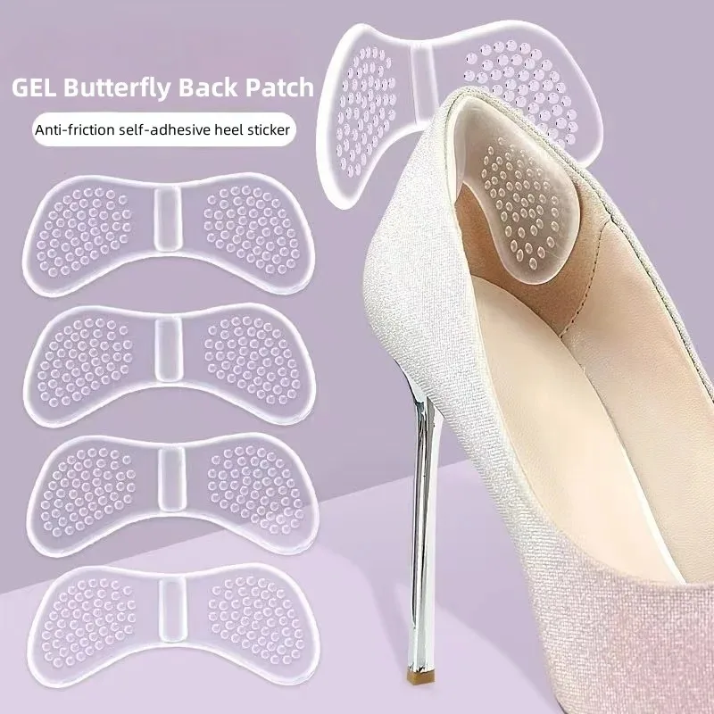 Silicone Gel Heel Grips Anti-Chafing Cushion Heel Protectors for High Heels Shoe Inserts Pain Relief