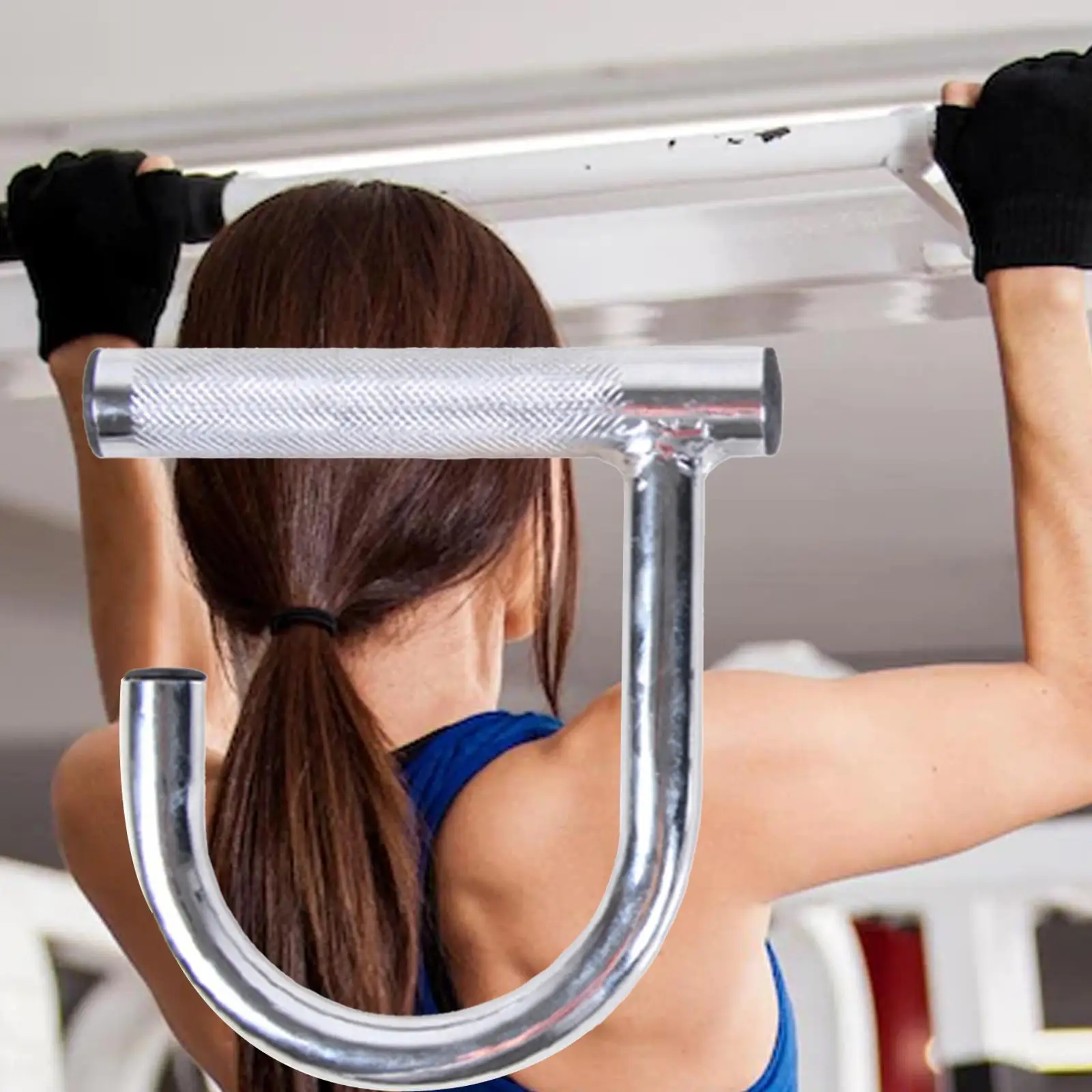 pull Down Handle Non Slip Exercise Handles Equipment Steel Seated Row Pull Down Bar Attachment for Strength Training Gym