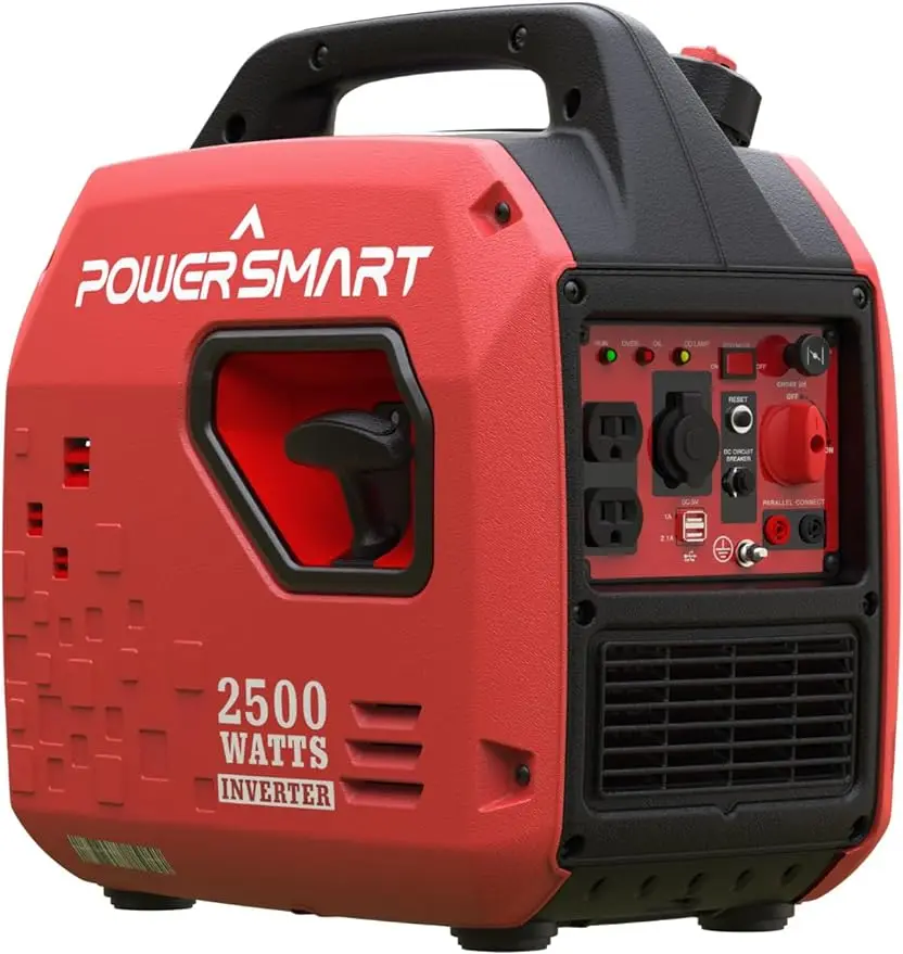 2500-Watt Portable Gas Inverter Generator, Super Quiet, High Fuel-Efficient Generator, Lightweight, CARB Compliant PS5025