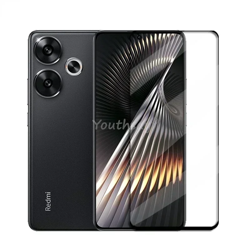 6in1 Glass For Poco F6 Full Cover Tempered Glass Poco F6 Screen Protector HD Protective Phone Lens Film For Poco F6