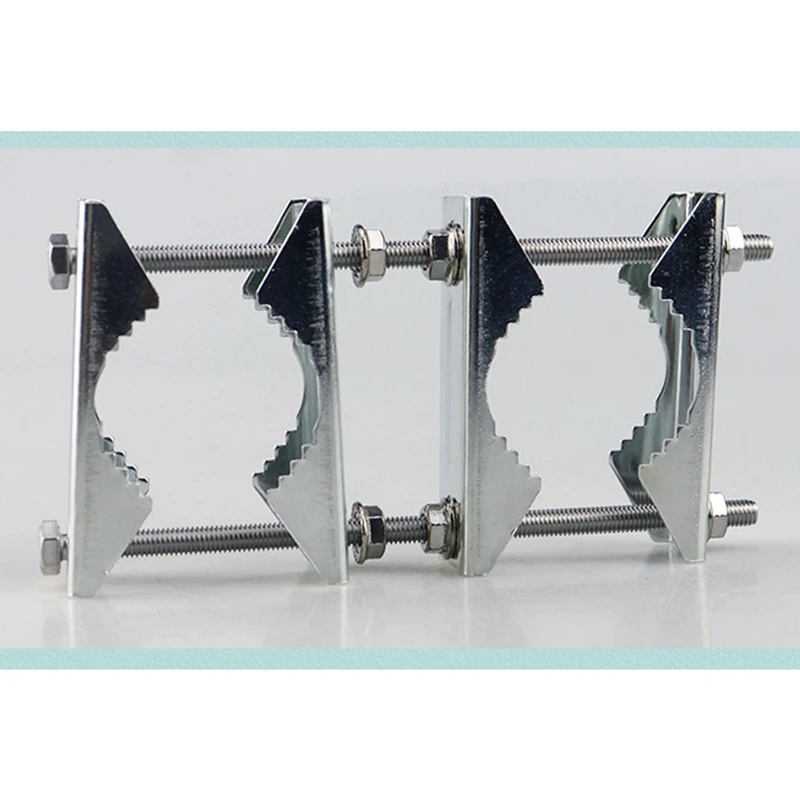 3 حزمة مزدوجة هوائي الصاري المشبك الخامس الفك كتلة 5.5 بوصة البراغي ، المضادة للصدأ الثقيلة القطب إلى القطب تصاعد عدة قوس حامل