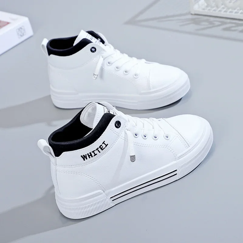 

2026 Trend White Flat Casual Sports Designer Running Shoes for Woman Tennis Ladies Women's Fashion High-top Breathable Sneakers