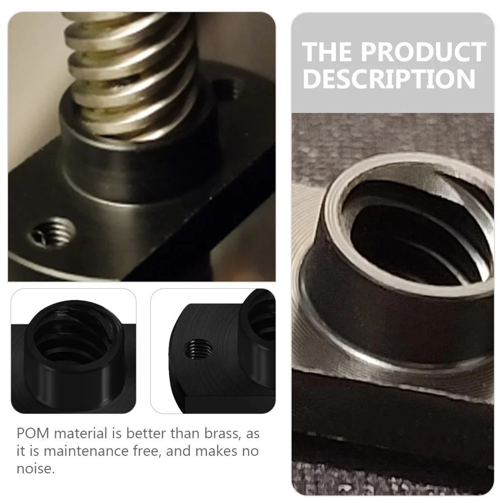 5Pcs Pom Nut 3D Printer Parts Anti-Backlash Precision Durable Maintenance Free No Noise Pom Nut 3D Printer Lead Screw