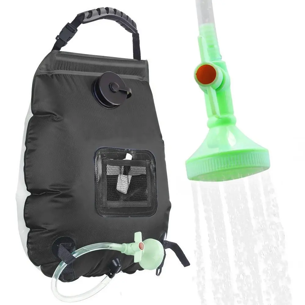 

Pool Accessories Foldable Solar Shower Bag Water Storage Portable Water Shower Bags 20L Solar Heating Hydration Bag Traveling