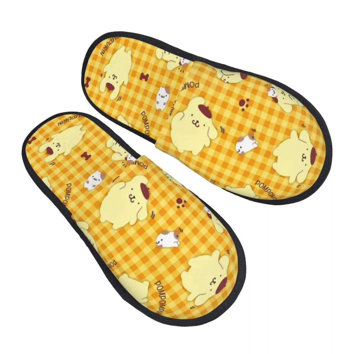 

Custom Print Women Pompompurin Muffin House Slippers Soft Warm Memory Foam Fluffy Slipper Indoor Outdoor Shoes