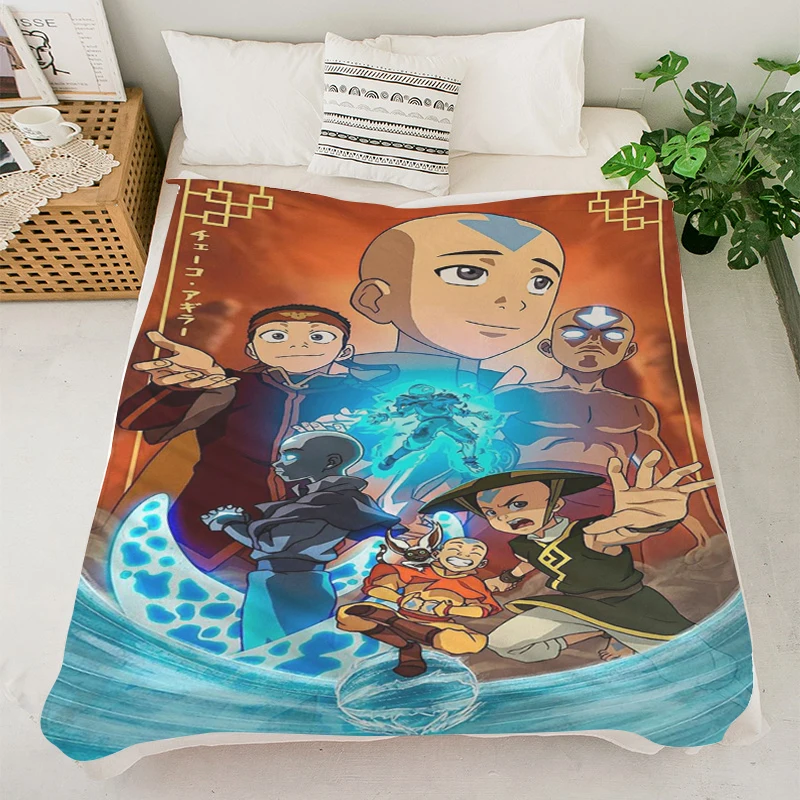 Custom Downy Blanket S-Avatar The Last Airbenders Blankets King Size Blanket Microfiber Fluffy Soft Fleece Downy Winter Blanket