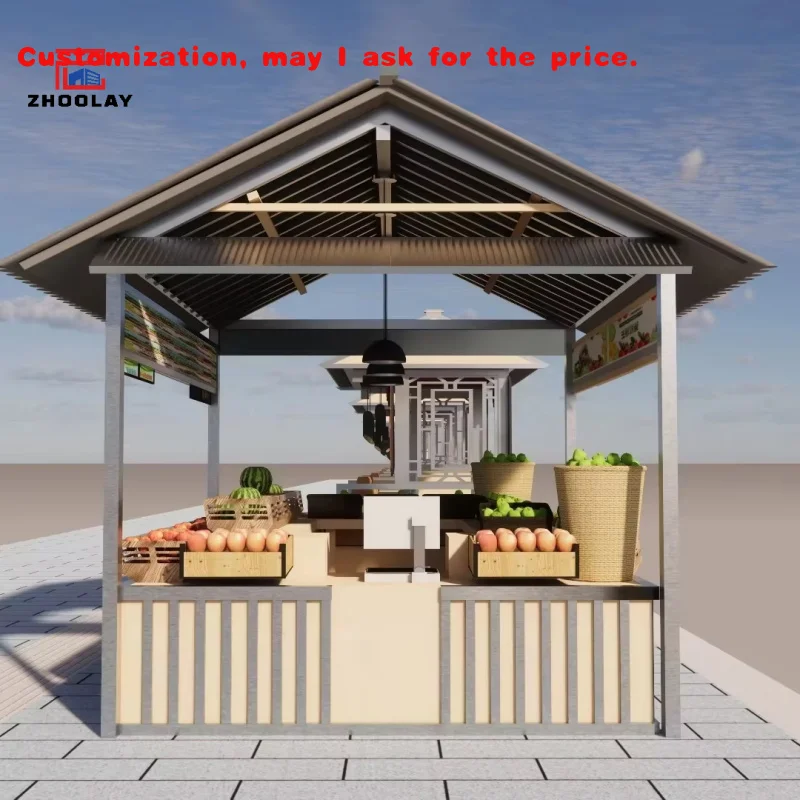 custom.Out Door Kiosk Stands Mobile Outdoor Shop Multifunctional Sales Shelves Mobile Food Shop Design
