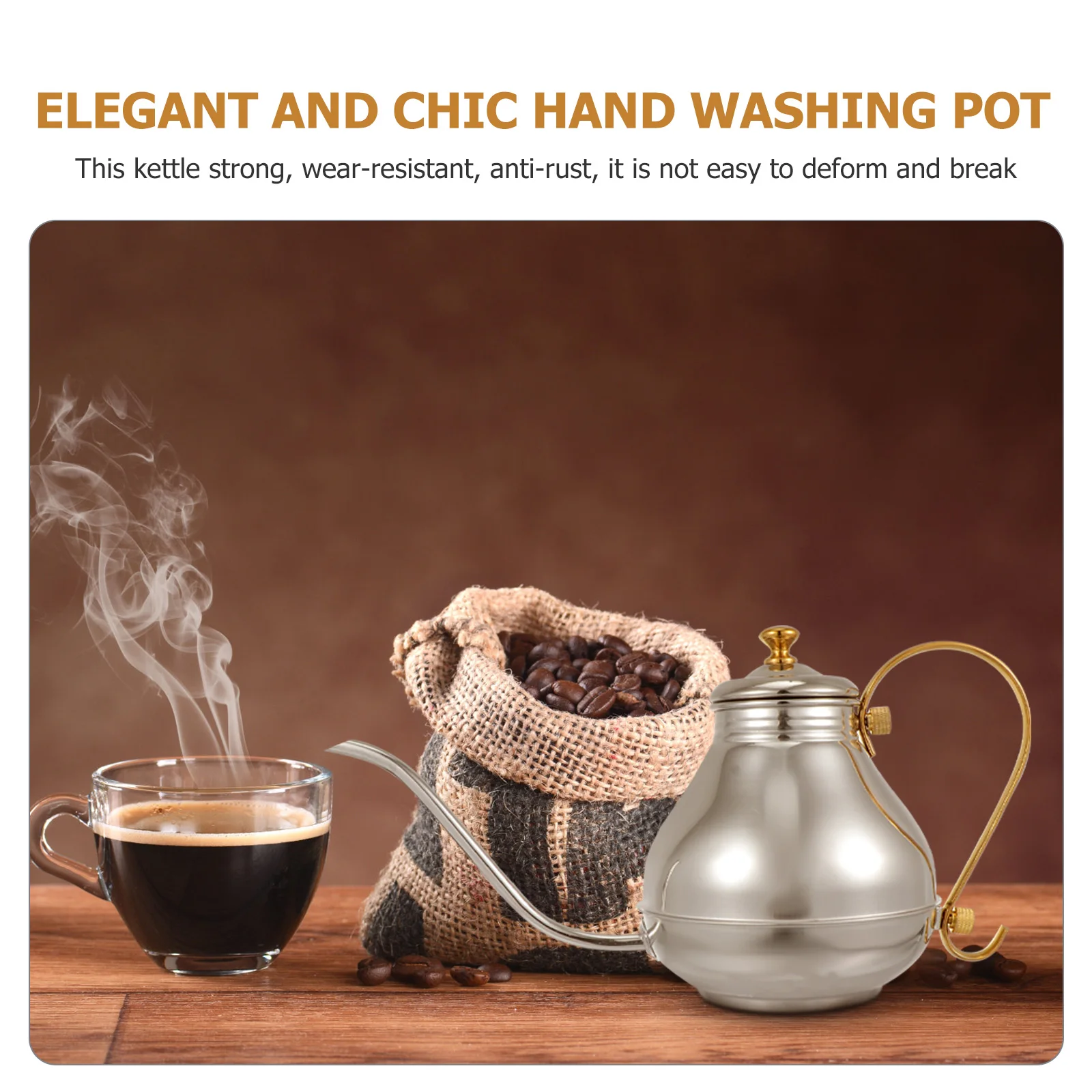 

1 шт. чайник из нержавеющей стали, серебро 304, нержавеющий, устойчивый к высоким температурам кухонный чайник для домашнего офиса, ресторана