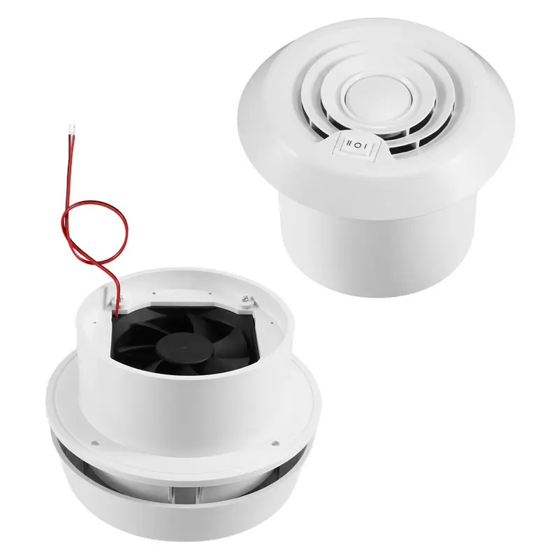 

AA92-Car Fanwind Air Vent Outlet Mushroom Head Silent Fan Ventilation Exhaust Fans RV Caravans Air Vent RV Roof Mounted Circular