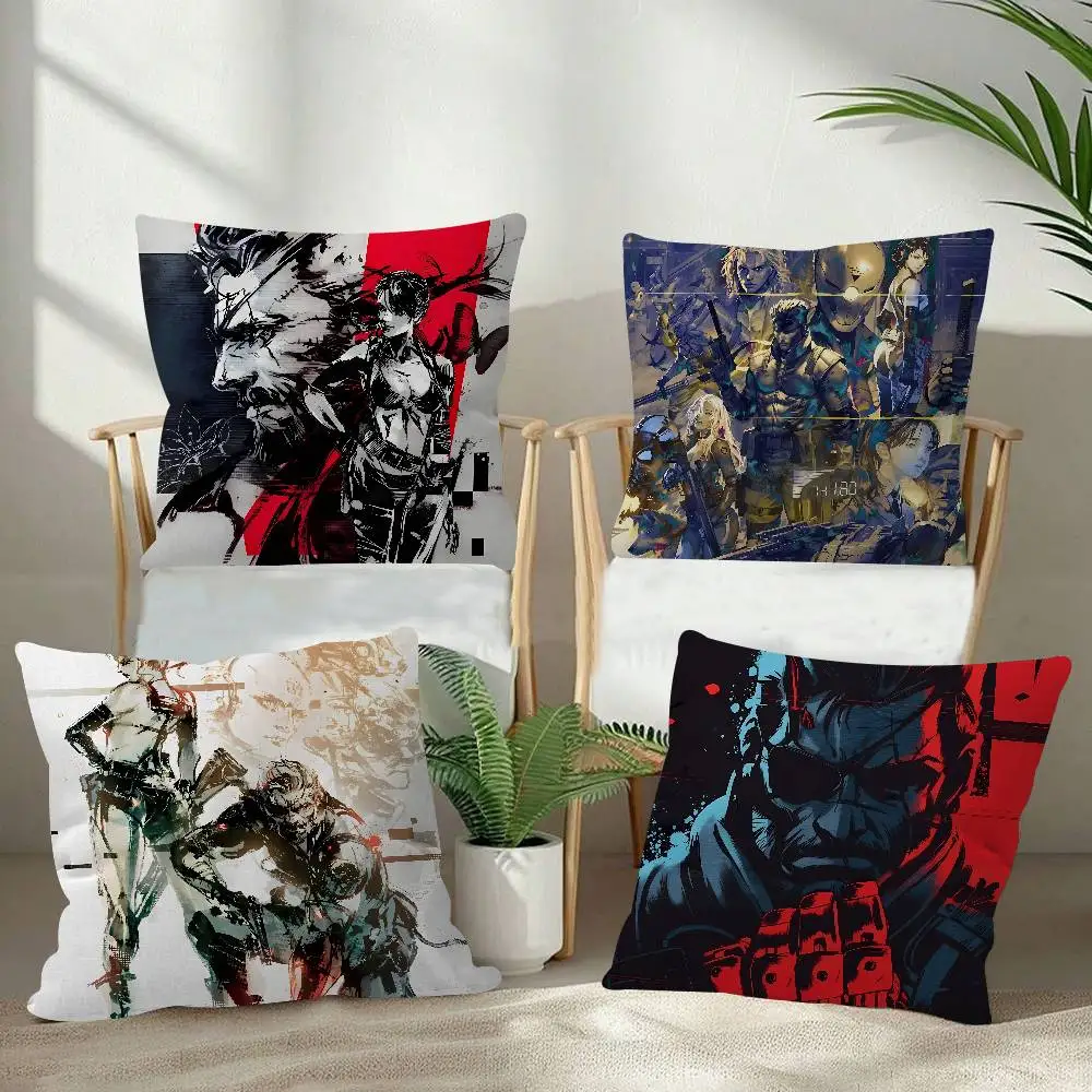 Metal Gear Solid E-sports Game Pillow Dust Cover Bedroom Kids Party Decoration Pillowcase Birthday Children Gift
