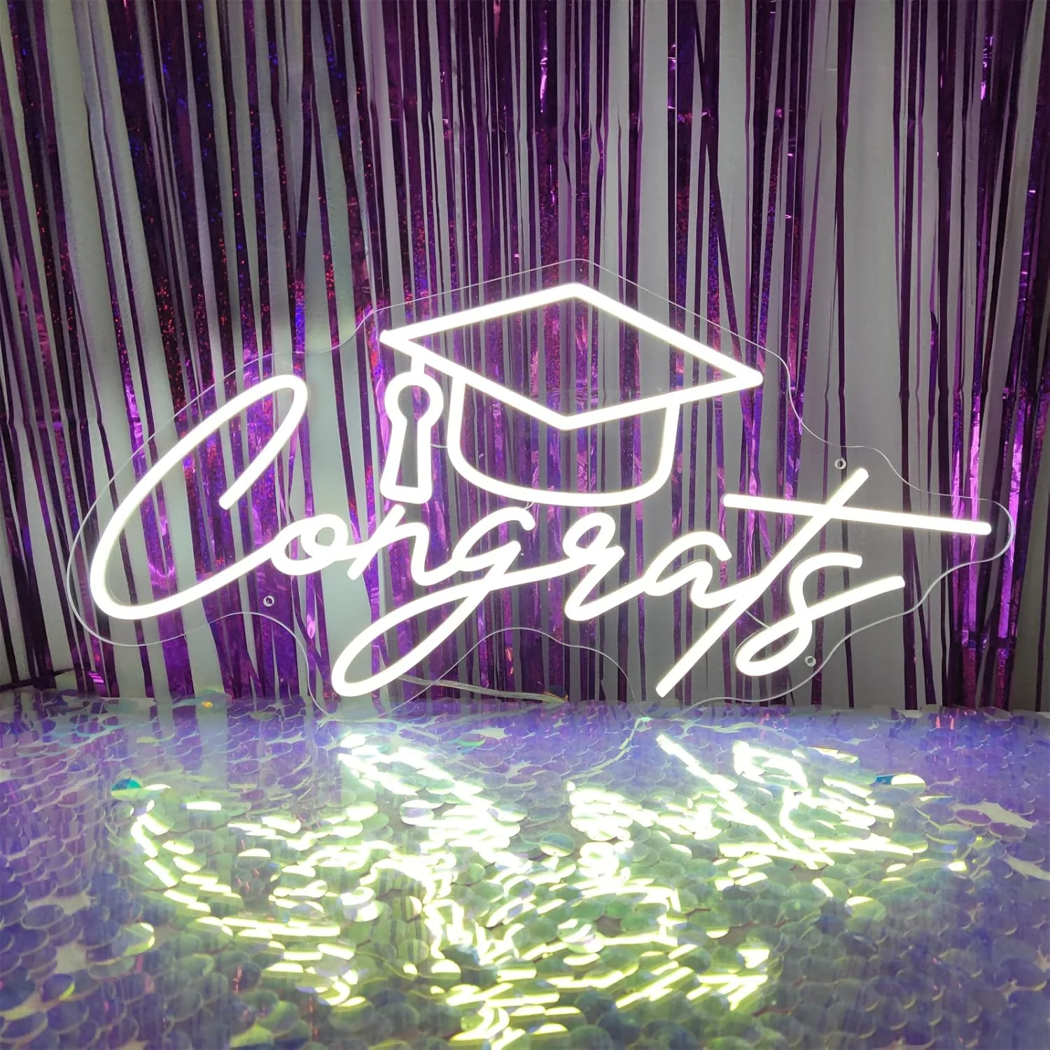 

Congrats Grad Neon Signs for Wall Decor,Led Light Sign for PROM night Party,Prom,Home,Wall Room,Decoration,Graduation Christmas