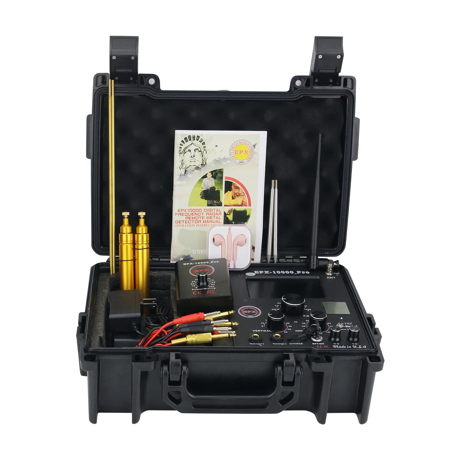 EPX-10000 Pro 1200M/3937FT Gold Detector And Underground Metal Detector With Carry Case 6KG 1 Year Warranty