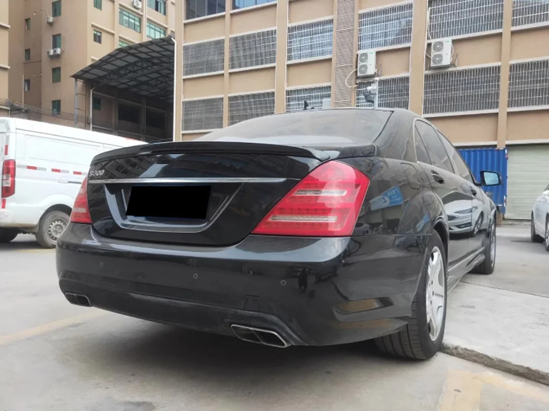 For Mercedes Benz S Class W221 2006-2013 Car ABS Car Rear Top Spoiler Rear Roof Boot Wing Lip Spoiler W221 Rear Roof Spoiler