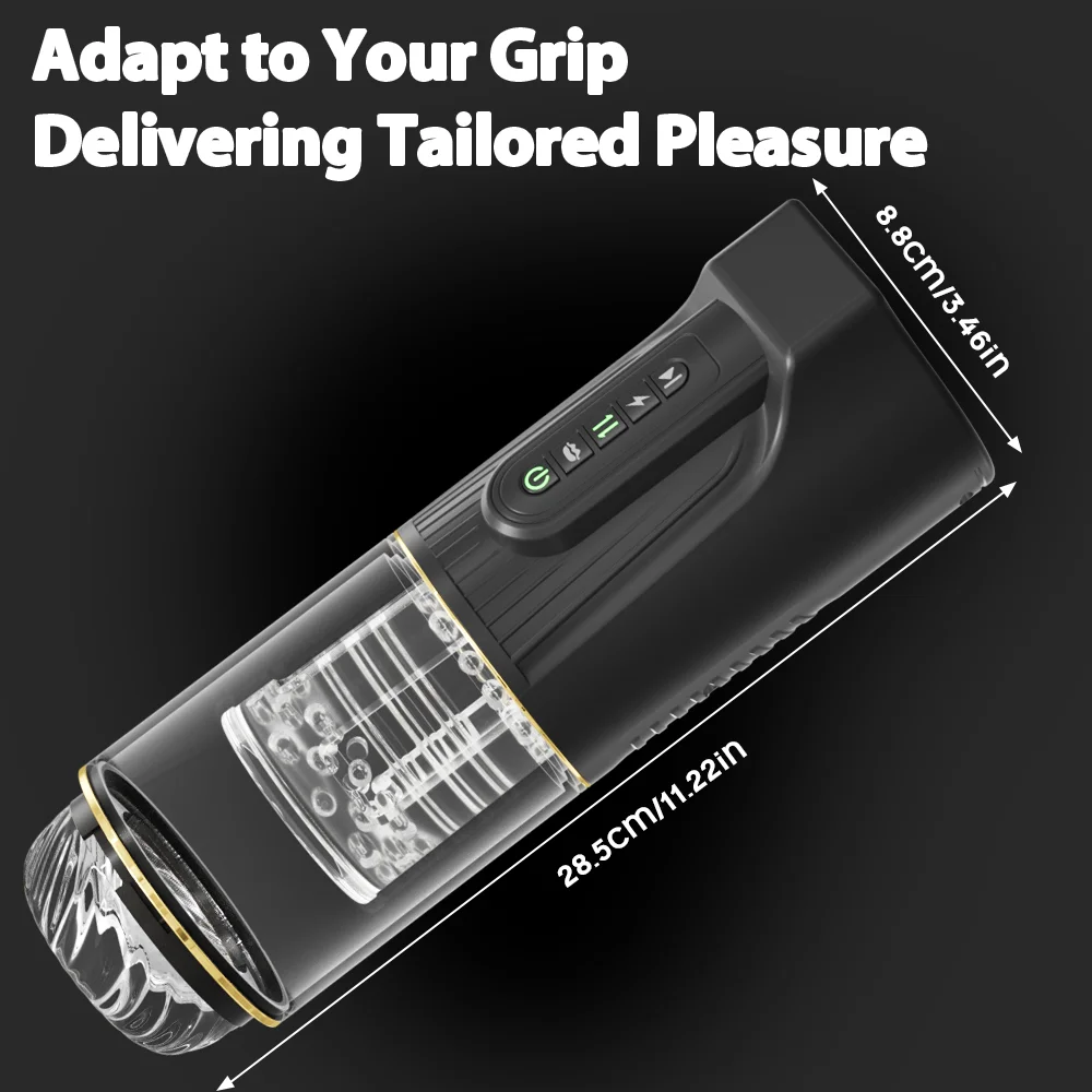 Automatic Male Masturbator Man with Thrusting Rotating Penis Stroker Vibrator Blowjob Visual Window Sex Toys for Men Penis Pump