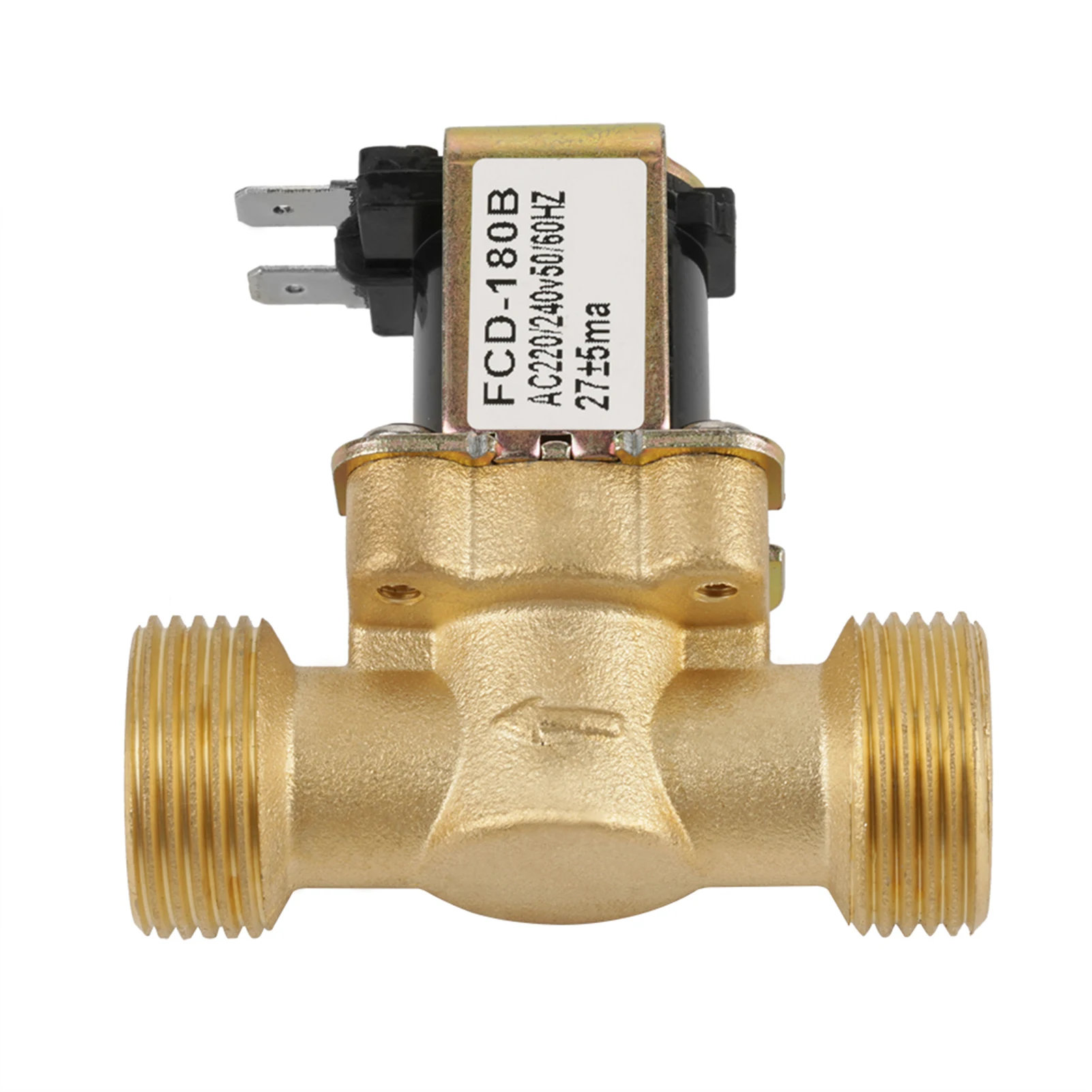 Normaal gesloten magneetventiel G3/4 2-weg waterinlaat N/C Normaal gesloten druk Elektrisch magneetventiel AC 220V FCD-180B