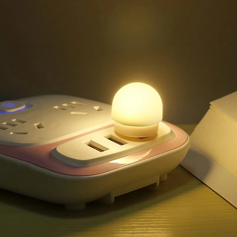 Q5WA Przenośne światła USB Nocne Mini Bulbia LED LED LED LIGHT DO PRZEDZIOMI TO COLITERA