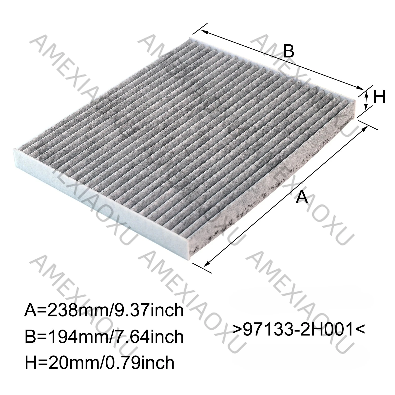 97133-2H001 97133-2H000 97133-F2000 For  Hyundai Creta Elantra i20 i30 Kia Carens Ceed Forte Rondo Car Pollen Cabin Air Filter