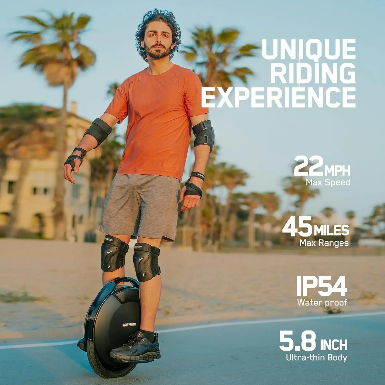 Adult electric one wheel balance car, 16 inch intelligent electric, 22 miles per hour, 30 ° climbing ability