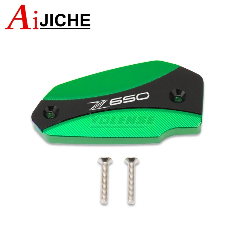 Motorcycle CNC Front Brake Reservoir Fluid Tank Oil Cup Cover Fit For Z650 Z800 Z900 Z900RS Z 650 800 900 900RS 2017-2023