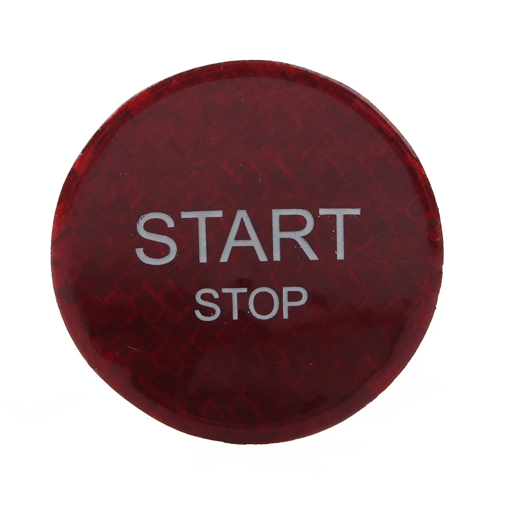 Black/Red Car Engine Start Stop Button Cover For Peugeot 408 308S 508 For Citroen C4L DS5