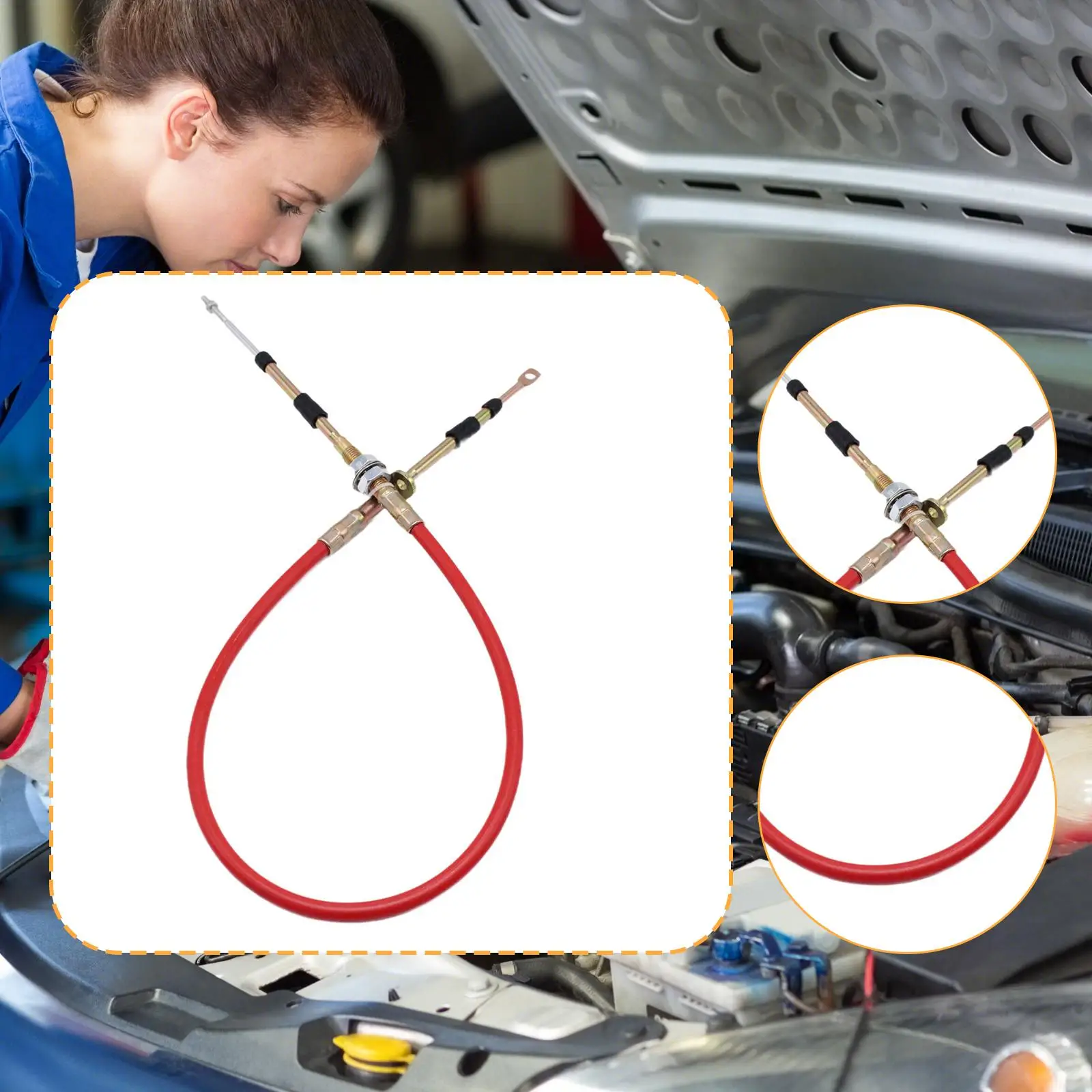 Shifter Cable High Performance Premium Sturdy Eyelet Threaded for 80832