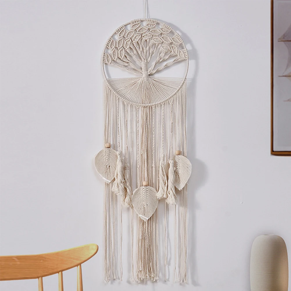 Tapeçaria tecida boêmia com borla para quarto, franja artesanal, cobertor de macramé, suspensão na parede, berçário do bebê