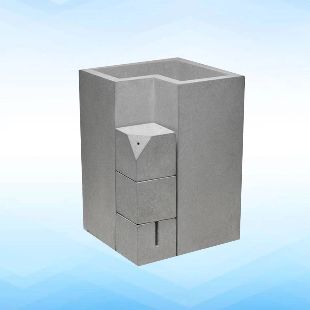 

Nordic Cement Pattern Pen Holder Desk Storage Pen Holder Pen Box Multiple-Use Desk Organizer Storage Box (Grey)