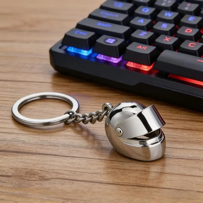 91AF Creative Small 3D Motorcycle Keychain Craft Of Alloy With Movable Board For Keys Or Bags