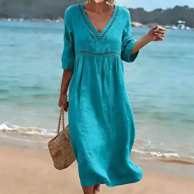 casual drop waist mini dress Blue Tropical Print Cotton - Dresses or no bra Vintage Navy Blue Satin formal-dress Colour:DUCK EGG