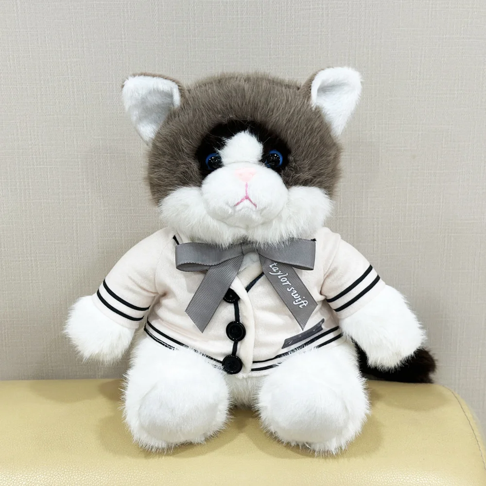 

Kawaii Folklore Album Cardigan Plush Cat Doll Game Surrounding Cat Plush Pillow Doll Toy For Kid Birthday Christmas Gifts