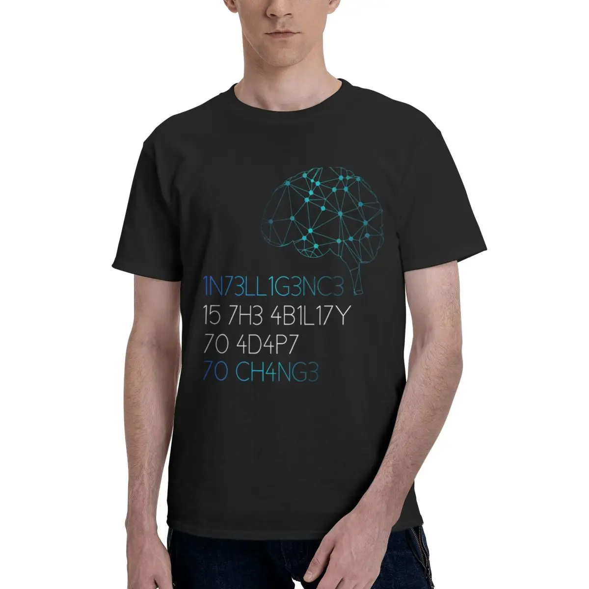 Stephen Hawking Science Intelligence Is The Ability To Adapt To Change T Shirts Graphic Y2K Summer Tees T-Shirts For Men Tops