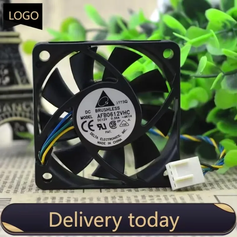 pa Original Delta AFB0612VHC 60x60x15mm 6015 60MM CPU Comptuter case Cooling fan 12V 0.36A with 4pin