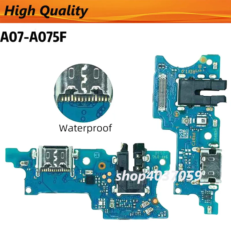 USB Charger Dock Connector Board Charging Port Flex Cable For Samsung Galaxy A07 4G SM-A075F SM-A075F/DS SM-A075B SM-A075M