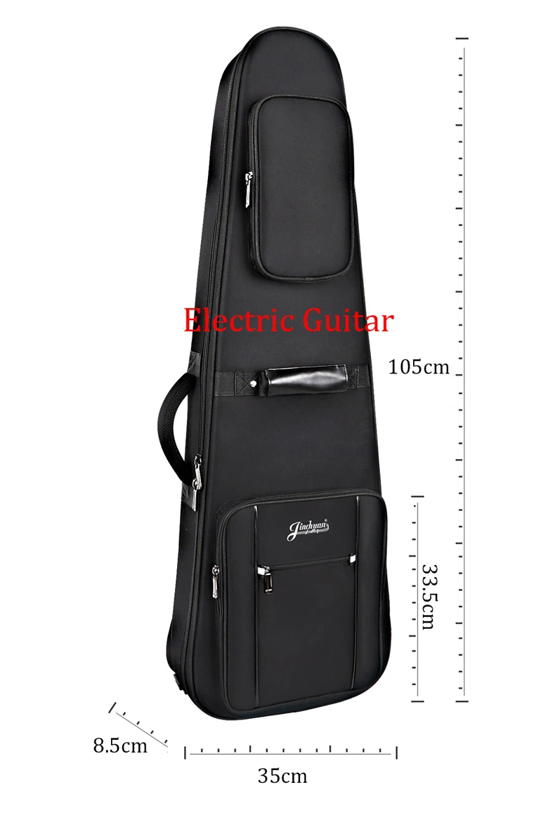 Electric Guitar Bag Case Thicken 23mm Waterproof 40 41 In Electric Bass Folk Balladry Acoustic Classical Backpack Carry Gig